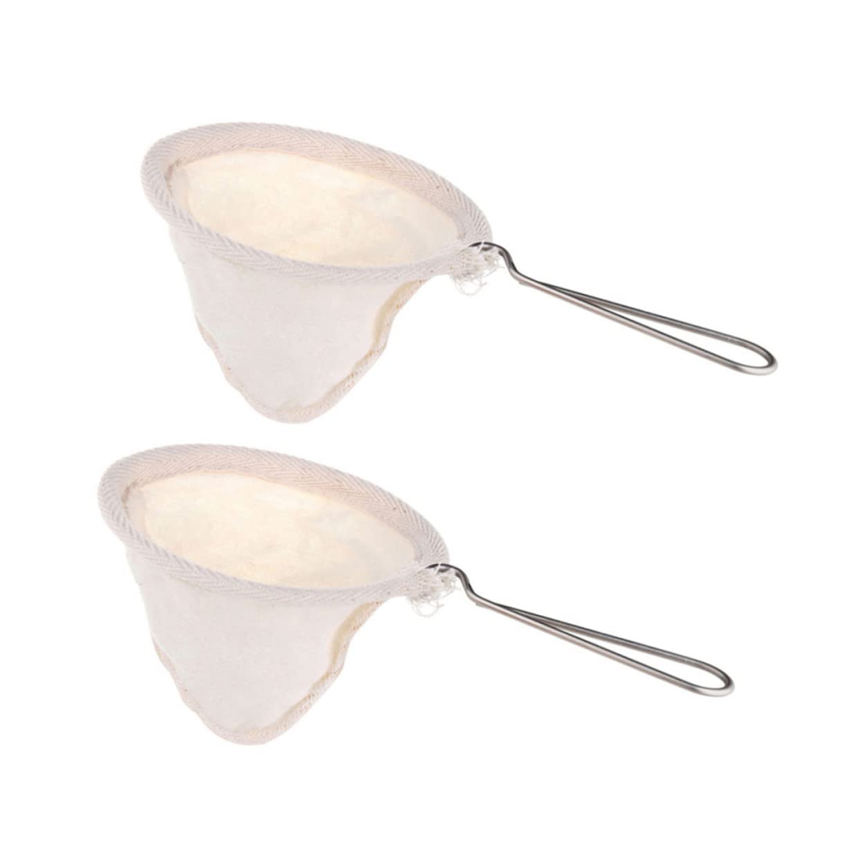 Mikinona 2pcs Coffee Strainer Reusable Stainless Steel Infuser Handle for Brewing Clarity and Flavor Extraction Coffee Shops
