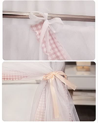 Mosquitera con dosel para cama de 150 cm y estructura de metal para dormitorio 6