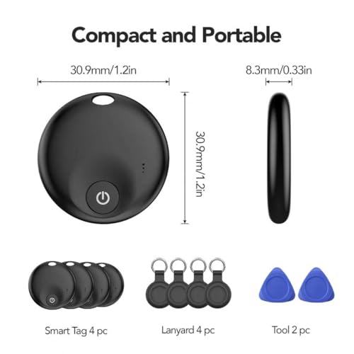 PAKCQNH Air Tracker Tags (4-Pack, iOS Find My) — view 9