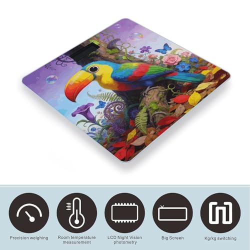 Báscula digital Multi Colour Jungle para baño, 180 kg miniatura 3