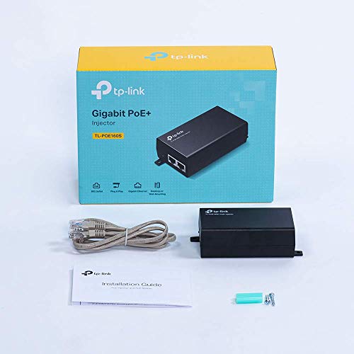 Image of TP-Link PoE+ Injector Gigabit | Non-PoE to PoE Adapter | 802.3at /af Compliant | Up to 30W Power Budget | Wall Mountable | Plug&Play | Up to 100m(328 ft) | UL Certified(POE160S) (Pack of 2)