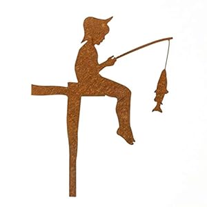 MM Steel Styles Angler Figurka Ogrodowa