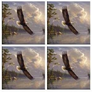 McGowan TT92080 Tuftop Eagle Coasters Set of 4