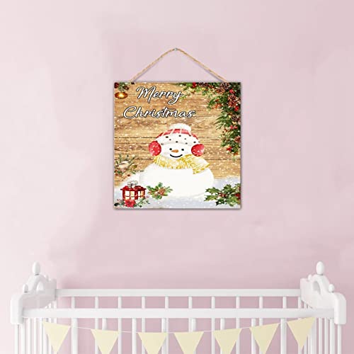 Panneau de Noël en bois cadeau idéal pour décoration maison et étagère - 7