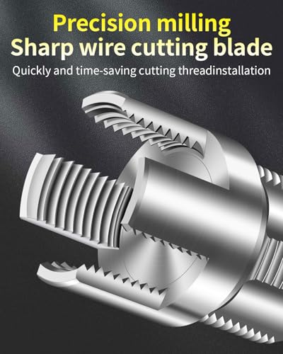 Image of Internal & External Pipe Threading Tool, PVC Pipe Threader, Pipe Threading Tool, 1 /2'' 3 /4'' Dies Electric Drill Compatible for Home Repair (2PCS) (3 /4(DN20))