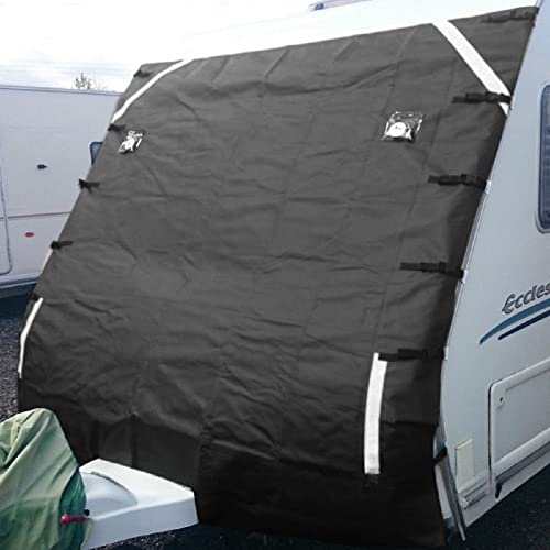 Rv Sunshade Front Cover Windshield Cover With Reflective Strips Caravan Towing Cover 86"X68" (1Pc) #TOP4