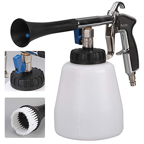 AllRight Reinigungspistole Waschpistole Auto Schaum Druckluft Tragbare Sprühpistole mit Bürste professionelle Innenraumreinigung für Armaturenbrett Ledersitze