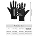 Biking Gloves 1 Pair Touchscreen Thermal Gloves Non-slip Waterproof Gloves Windproof Stylish Fleece-lined Winter Gloves for Sports, Black for Men Waterproof Gloves Winter Gloves Winter Sports Gloves