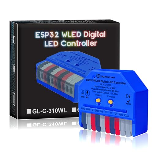 Controlador WLED con micrófono para sincronizar tiras LED al ritmo de tu música