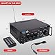 Pyle Kabelloser Bluetooth-Stereo-Leistungsverstärker – 200 W Dual Channel Sound Audio Stereo Receiver System w/RCA, USB, SD, MIC IN, FM Radio, für Heimkino-Unterhaltung über RCA, Studiogebrauch