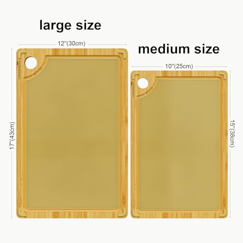 Tabla de Cortar Doble Cara Bamboo y Vidrio Templado 15x10 pulg miniatura 6
