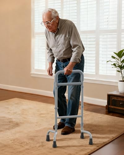 JivaJot Stand Assist Aid for Elderly, Portable Walking Support, Gray