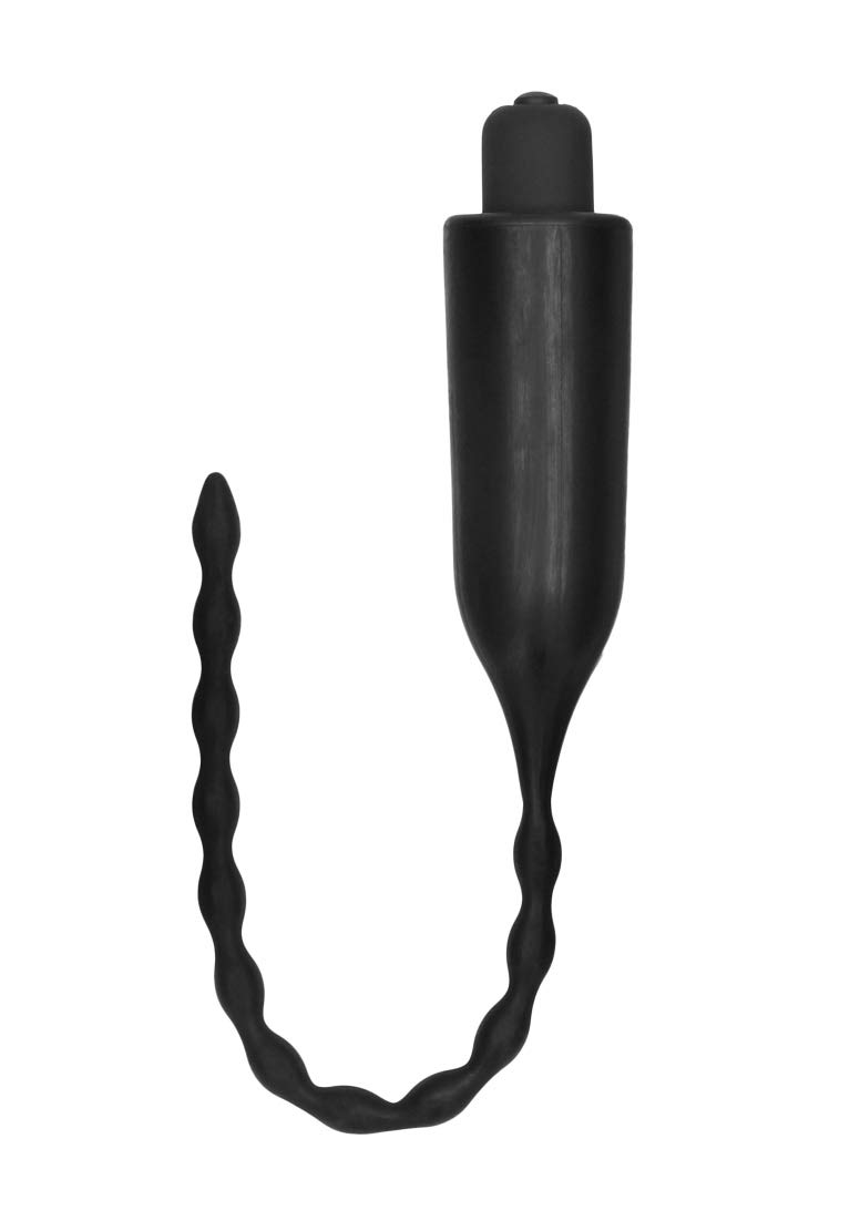Shots ElectroShock - E-Stimulation Vibrating Urethral Sounding Plug - Black