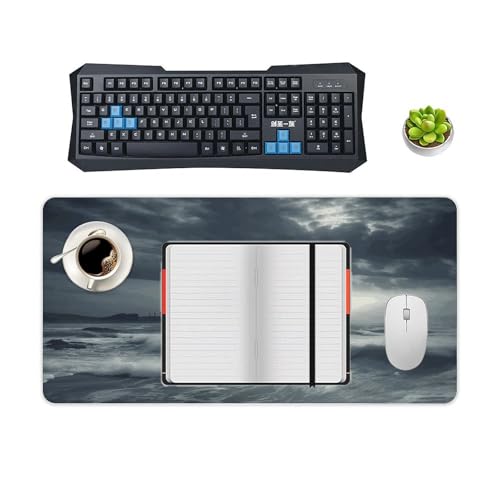 Stormy Sea Desk Pad Large Office Desk Mat Waterproof miniatura 4