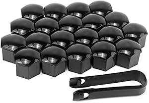 GUUZI 20 Sztuk Czarne Nakładki na Śruby