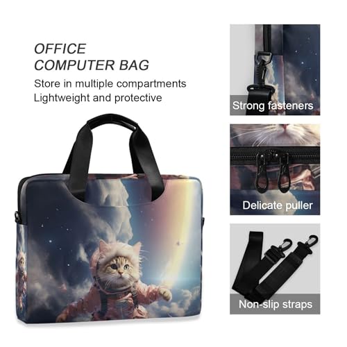 Maletín portátil con estampado divertido de astronauta para laptop 13-15.6" miniatura 5