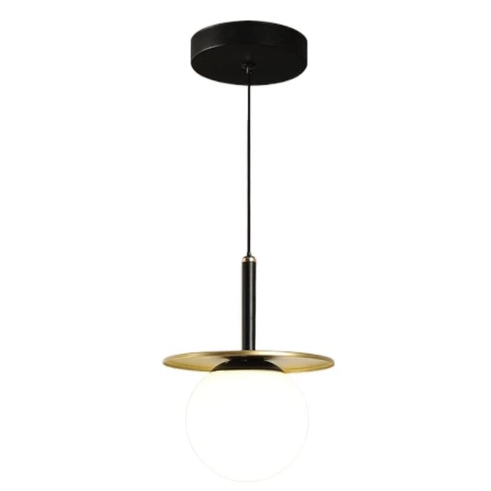KHUKHU Industrial Small Glass Pendant Light, Adjustable Hanging Chandelier Droplight Kitchen Island Chandelier Globes Hanging Farmhouse Ceiling Fixture