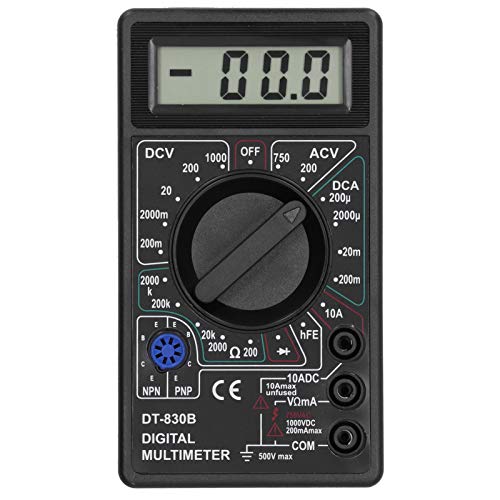 Digital Multimeter Tester, DT830B Electrical Voltmeter Ammeter, Portable Volt Multi ...
