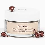 Dermlove Daily Glow Vitamin C and E Face Serum Capsules. Helps prevent accelerated skin aging and...