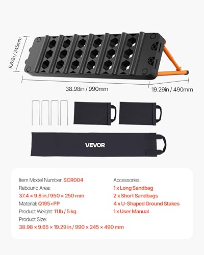 VEVOR 6-in-1 Soccer Rebounder Board