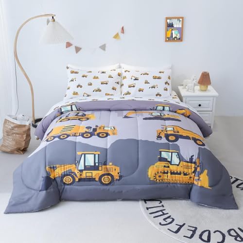 Cokouchyi Full Size Comforter Set for Boys, 5-Piece Bed in a...