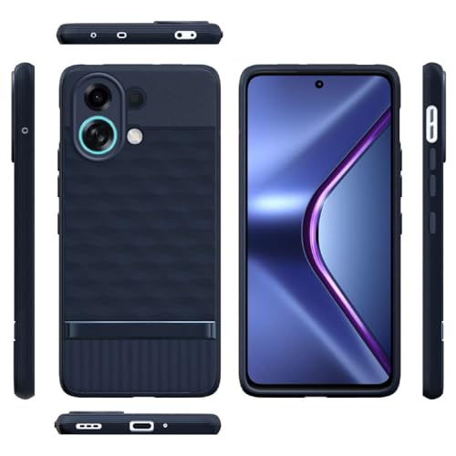 Image of Shockproof Case for Oppo K13 Turbo 5G | Full Camera Protection | TPU Flexible Back Cover for Oppo K13 Turbo 5G (Steel Blue)