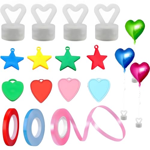 12Pcs Balloon Weights, Weights And Ribbon Pendant For Balloon Fixation For Various Festival Party Wedding Party Balloons Birthday