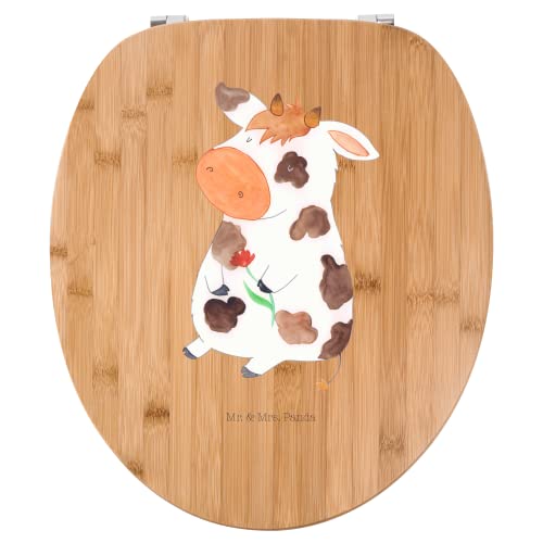 Mr. & Mrs. Panda Motiv WC Sitz Kuh - Geschenk, Toilettendeckel, WC-Sitz, Toilette, Träume, Klobrille, Bauernhof, Klodeckel, Landwirtin, Landwirt,