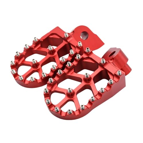 Motorrad Fußstütze Motorrad Fußrasten Pedale Für Yam&aha WR250F WR400F WR426F WR450F WR250R WR250X 1999-2022 YZ250F YZ450F(Red)