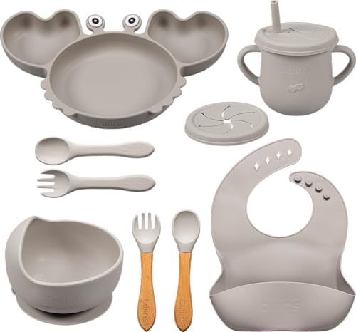 Introdução Alimentar: O Que É, Quando Começar e Como Aplicar o Método BLW com Segurança 10 Kit Alimentação Bebê Silicone Completo 9 Peças | Prato, Copo, Tal...