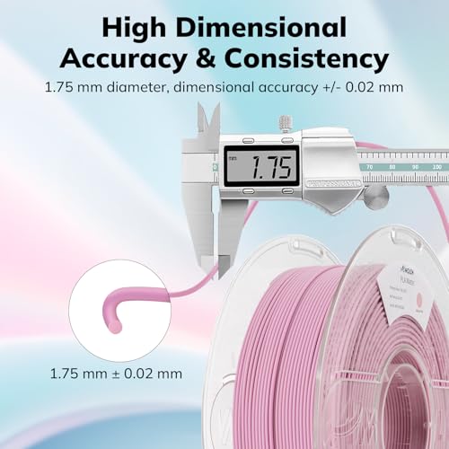 Image of AMOLEN PLA Matte 3D Printer Filament,Sakura Pink PLA Filament 1.75mm with Smooth Matte Finish,3D Printing Filament for Most FDM 3D Printers,Dimensional Accuracy + /- 0.02mm,1kg Spool (2.2lbs), 3DMECBP