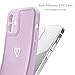 Micoden Compatible with iPhone 12 Case Girl Silicone Protective Bumper Love Heart Pattern Cute for iPhone 12 Phone Cases Purple Micoden Compatible with iPhone 12 Case Girl Silicone Protective Bumper Love Heart Pattern Cute for iPhone 12 Phone Cases Purple