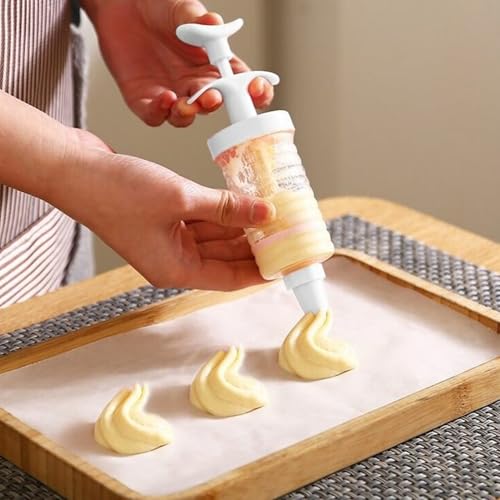 Image of Cake Decorating Gun with 8 Piping Tips, Cupcake Icing Piping Kit, Cake Decorating Kit for Cake Cookies Decoration