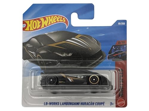 Hot Wheels - LB-Works Lamborghini Huracán Coupé - JJJ53 - Nightspeed 8/10 - Short Card - schwarz - offizielles Lizenzmodell - Supersportwagen - Mattel 2026 (91/250) - 1:64