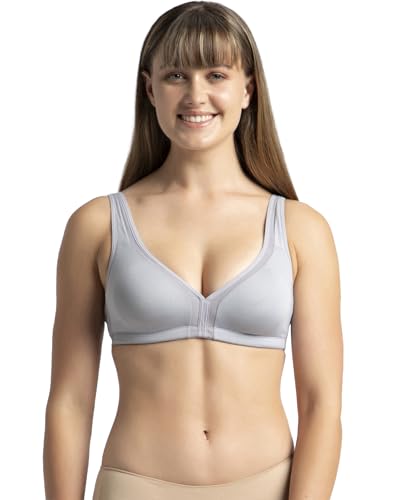 Image of Jockey 1820 Women Wirefree Non Padded Soft Touch Microfiber Elastane Stretch Full Coverage Everyday Bra with Stylised Mesh Panel