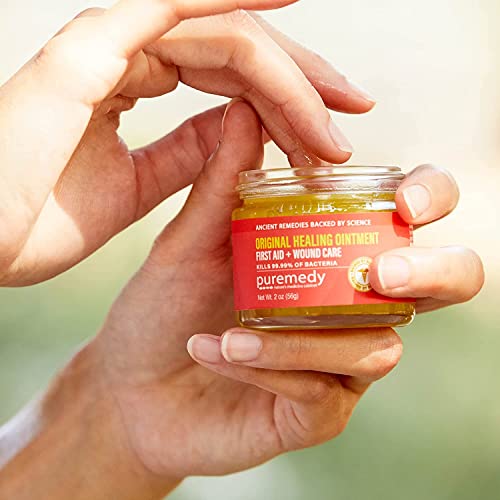 Puremedy - The Original Ointment - All-Natural First-Aid Salve for Wounds, Burns, Cuts, Bug Bites, Bed Sores, and Skin Irritations - Safe for Adults & Kids, 1oz