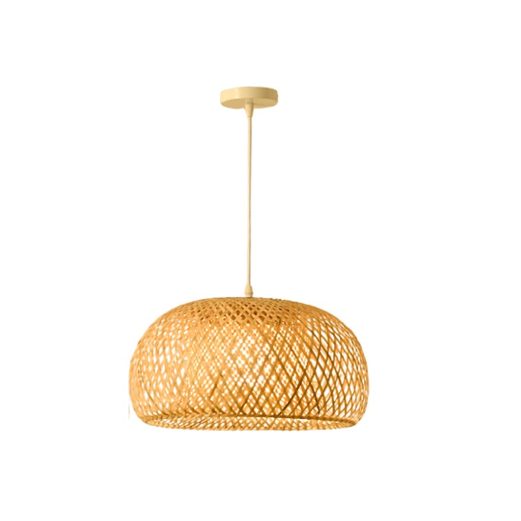 Lustre lanterne en osier pour remplacer un plafonnier éblouissant et réchauffer la pièce
