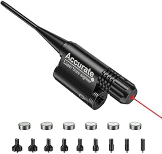 EZshoot Red Laser Bore Sight Kit Red Dot Boresighter for 0.17 to 0.54 Caliber for Hunting or Shooting