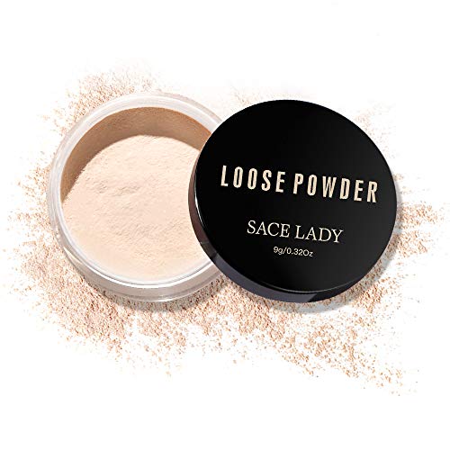 Oil Control Loose Powder Setting Make Up Waterproof Poreless Long Lasting Soft-Matte Face Powder Makeup, 0.32Oz (01) #TOP28