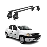 Menabo Querträger kompatibel mit Dacia Logan 2004-2012 Schwarz