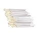 100 Pieces Mixed Silver Gold Cross Stitch Needles Large Eye Embroidery DIY Embroidery in Transparent Box(26#)