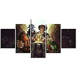 conseguir sobre dorado hearthstone DECORACIÓN: Esta obra de arte de la pared es más que un póster para imprimir en lienzo, es una obra única con una magnífica textura pintada. Sala de estar, dormitorio, cocina y cuarto de niños: nuestras hermosas y nobles fotos crean un ambiente cálido para todos los residentes e invitados de la casa.