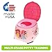 Disney Princess 3-in-1 Potty Training System for Toilet Training Kids, Multi-Stage Potty Training - Floor Potty, Detachable Potty Ring, Step Stool | Toilet Seat for Kids and Toddlers