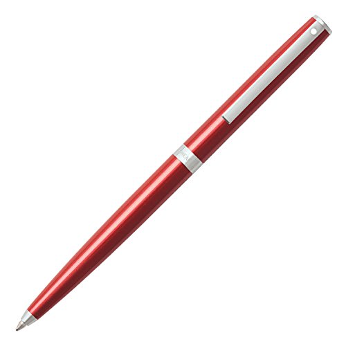Sheaffer Sagaris   Bolígrafo (mecanismo de apertura de giro), acabado en rojo metálico con detalles en cromo