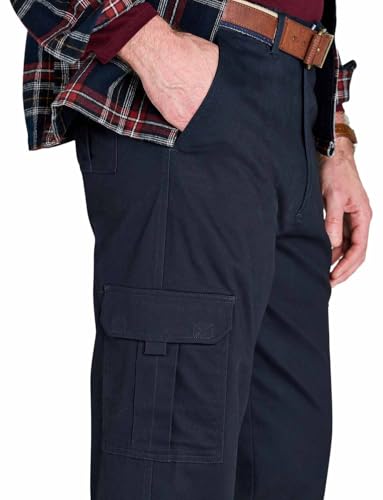 Pegasus Men's Cargo with Hidden Stretch Waistband Functional and Comfortable Pants Navy4