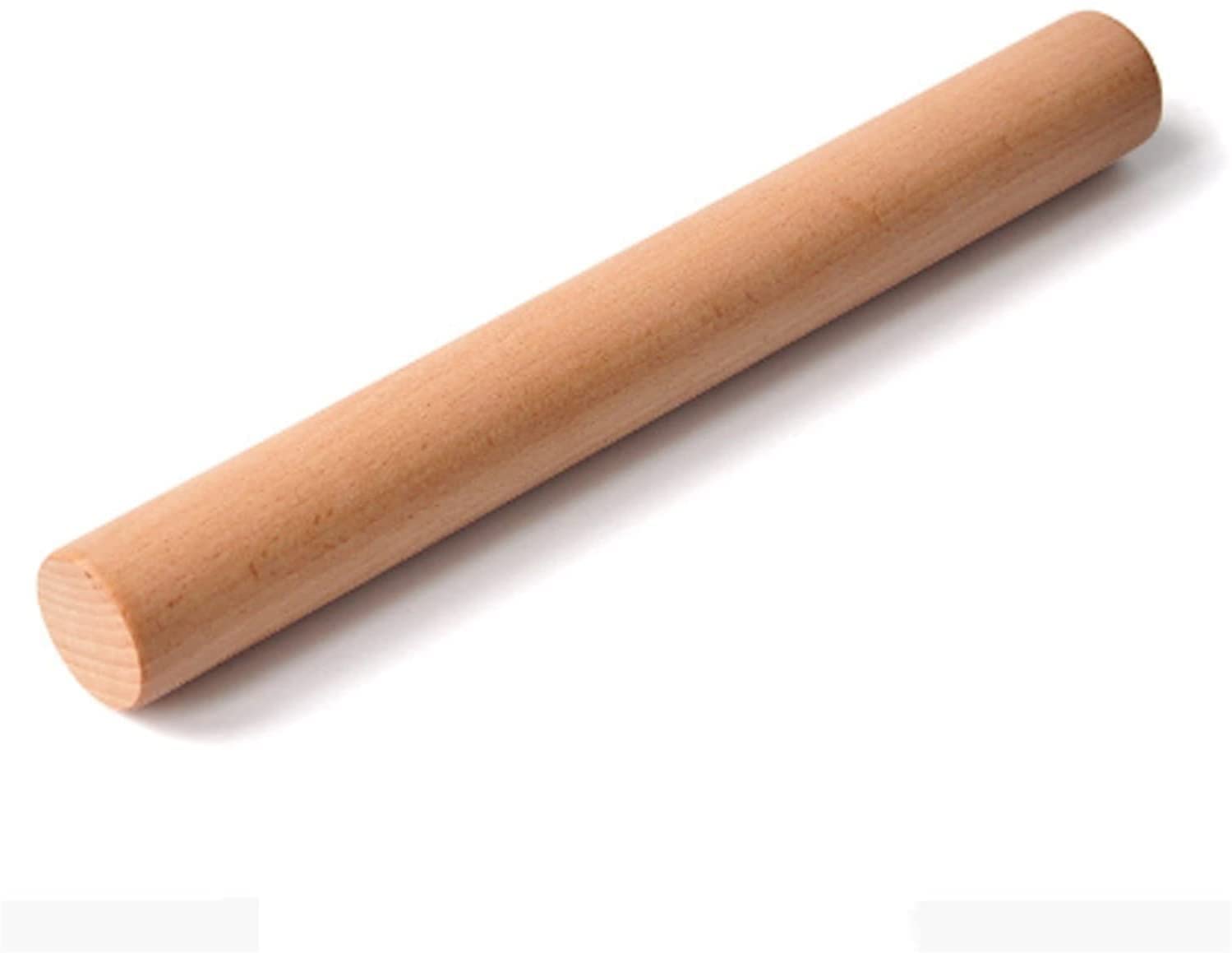 Nudelholz aus Buche, Nudelholz massiv, Teigroller, verlängertes Nudelholz, ölfrei, lackfrei, wachsfrei, Nudelholz, ganzes Holz-Nudelholz, 27,2-Zoll-Nudelhölzer