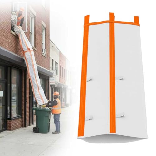 10ft Construction Trash Chute, Heavy Duty Debris Disposal System for Renova...