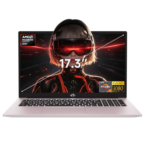 Image of NIMO 17.3 inch FHD IPS Gaming Laptop, AMD Ryzen 7 Computer (Up to 4.75 GHz, Beat i7-12650H) with 64GB DDR5 RAM 1TB SSD Radeon 680M GPU 2-Yr Warranty 180 View Multifuntional for Business Creator Student