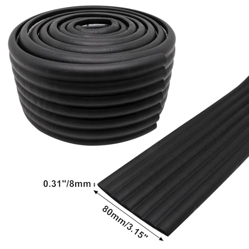 Image of 6.56ft Corner Protector Baby, Self Adhesive Baby Proofing Corner Guards Widen Edge Protector, Desk Edge Cushion, Furniture Table Covers Safety Bumper (Black)