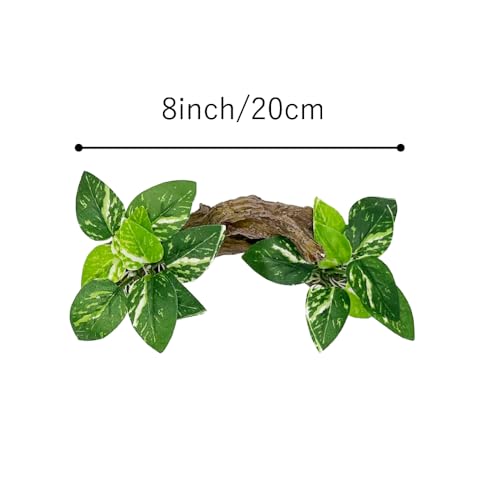 Image of Fish Tank Decorations Aquarium Decor Ornaments Betta Silk Leaf pad Hammock Artifical Driftwood Cave Goldfish Bowl Accessories (Type-E)